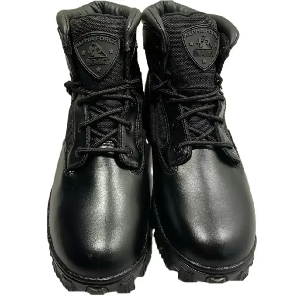 NEW ROCKY Mens Alpha Force Boots Size 9M Waterproof Ankle Lace-Up Durable Black